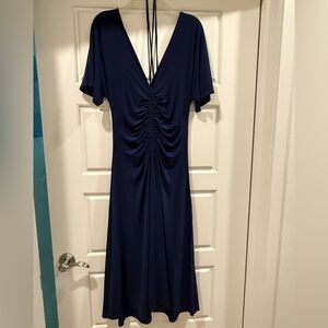 WHBM Blue Midi Dress, Size L